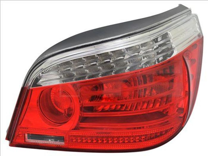 Lampe hinten R (LED, blinkerfarbe weiß, glasfarbe rot) passt zu: BMW 5 E60, E...