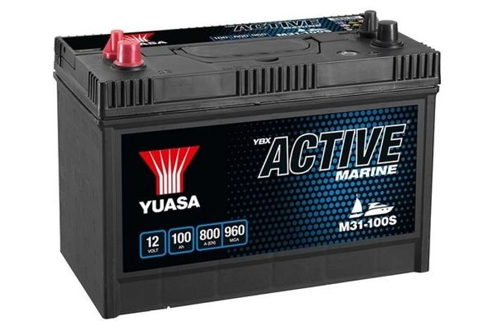 Batterie YUASA 12V 100Ah/750A (EN) Active Marine Start (L+ standard- und gewi...