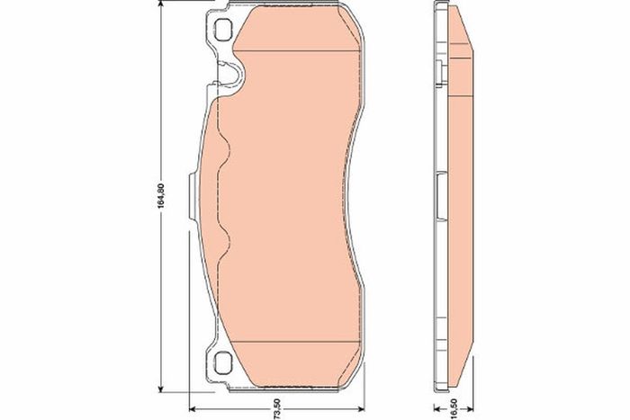 Bremsbelagsatz vorne , passt zu: BMW 1 (E81), 1 (E82), 1 (E87), 1 (E88), 3 (E...