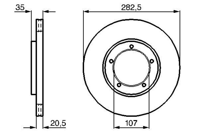 Bremsscheibe vorne L/R passt zu: PORSCHE 911, 911 TARGA, 914, 924, 944 1.8-3....