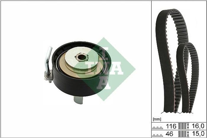Ventilsteuerung Satz (Riemen + Rolle) passt zu: FORD C-MAX II, ECOSPORT, FIES...