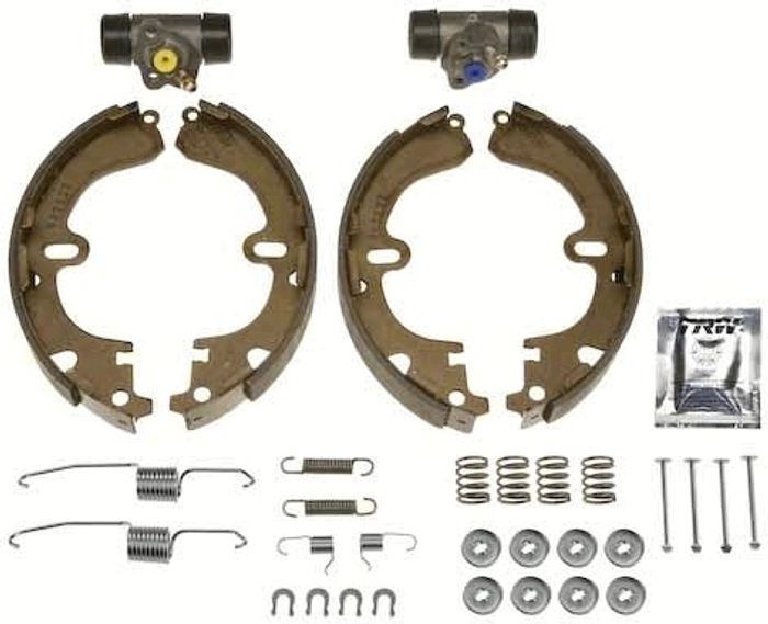 Bremstrommelsatz (Schuh, Zylinder, Federn) passt zu: TOYOTA COROLLA 1.3-2.0D...