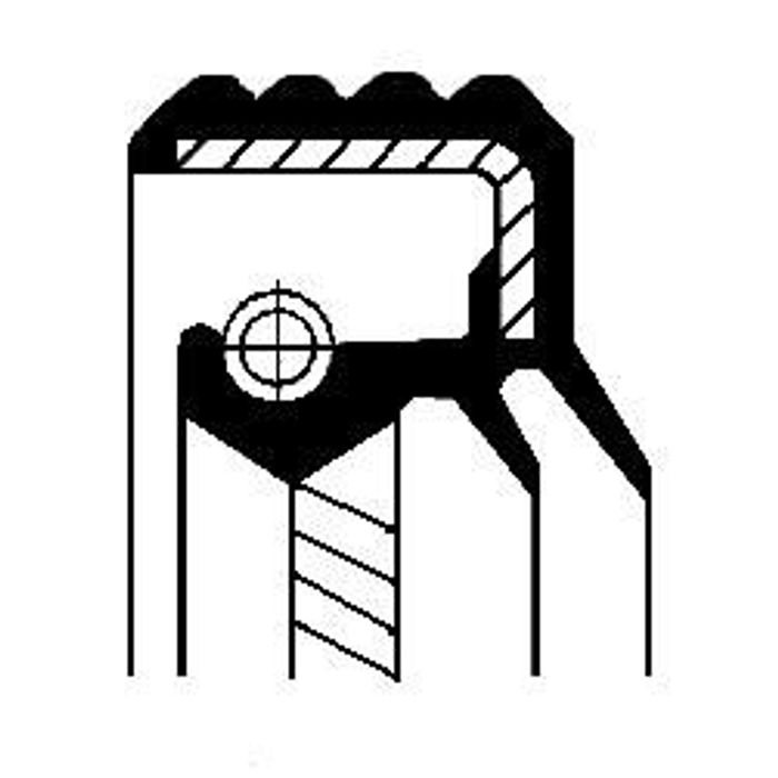 Getriebedichtmittel (50x65x8/13,5/13,5) passt zu: DAF 45, LF 45; MERCEDES CON...