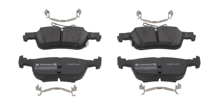 Bremsbelagsatz hinten ((EN) for electric vehicles), passt zu: FORD USA MUSTAN...