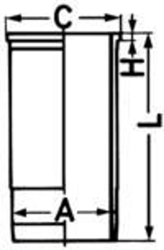 Zylinderbuchse (innendurchmesser: 128mm, länge: 269mm, flanschendurchmesser:...