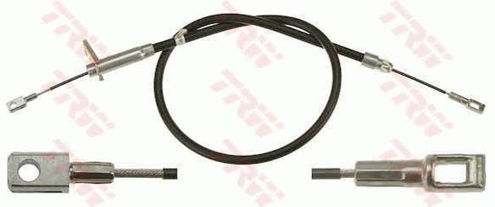 Handbremsseil hinten L (1053mm/830mm, bremsen: Scheiben-) passt zu: MERCEDES...