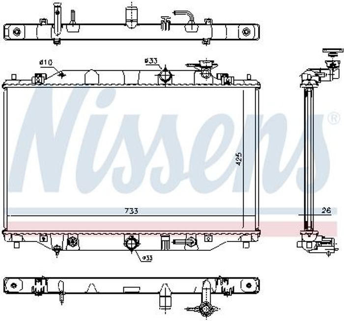 Kühler Motor (automatikgetriebe) passt zu: MAZDA CX-5 2.2D 04.12-02.17