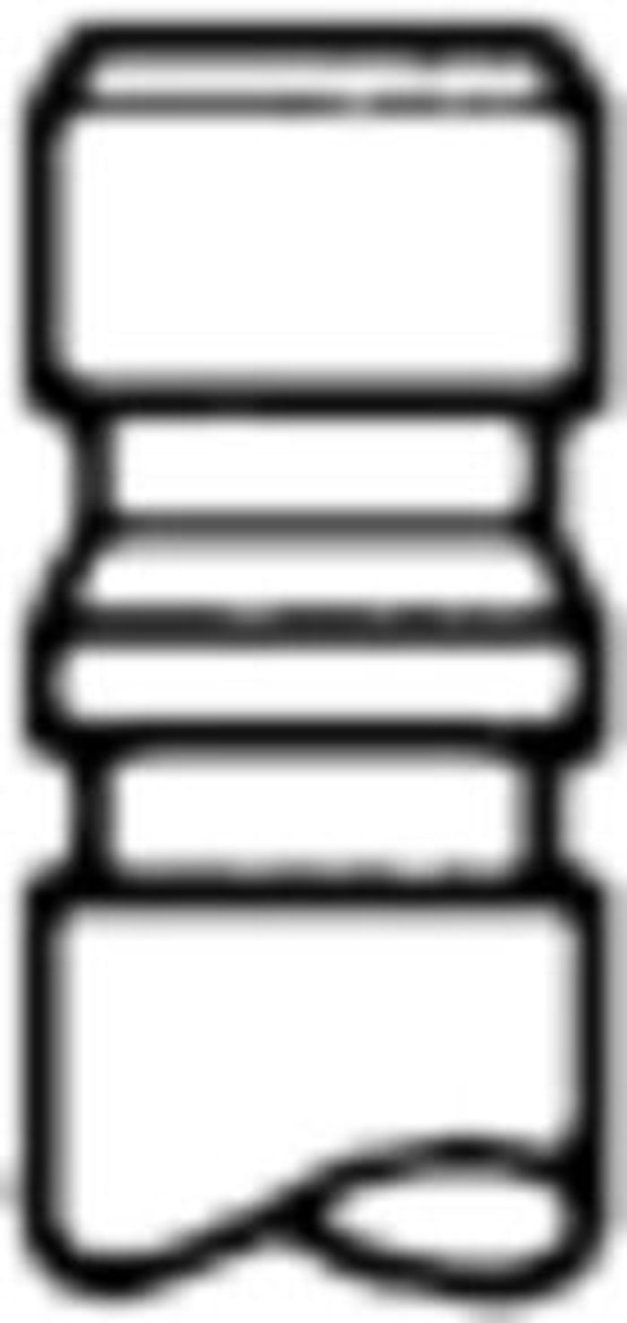 Auspuffventil (38,4x9,4x145,9mm) passt zu: FORD 6610 2WD, 6700 2WD, 6710 2WD,...