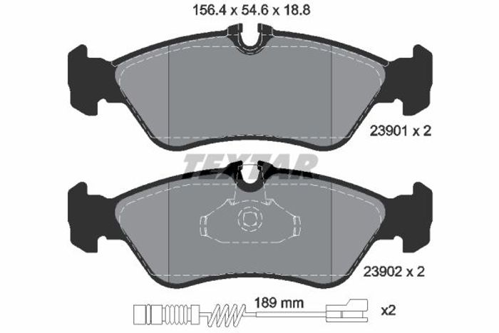Bremsbelagsatz hinten , passt zu: MERCEDES SPRINTER 2-T (B901, B902), SPRINTE...