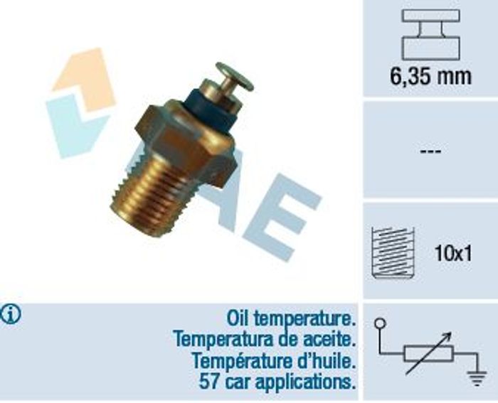 Öltemperatursensor passt zu: AUDI 100 C3, 100 C4, 80 B3, 80 B4, A4 B5, A6 C4,...