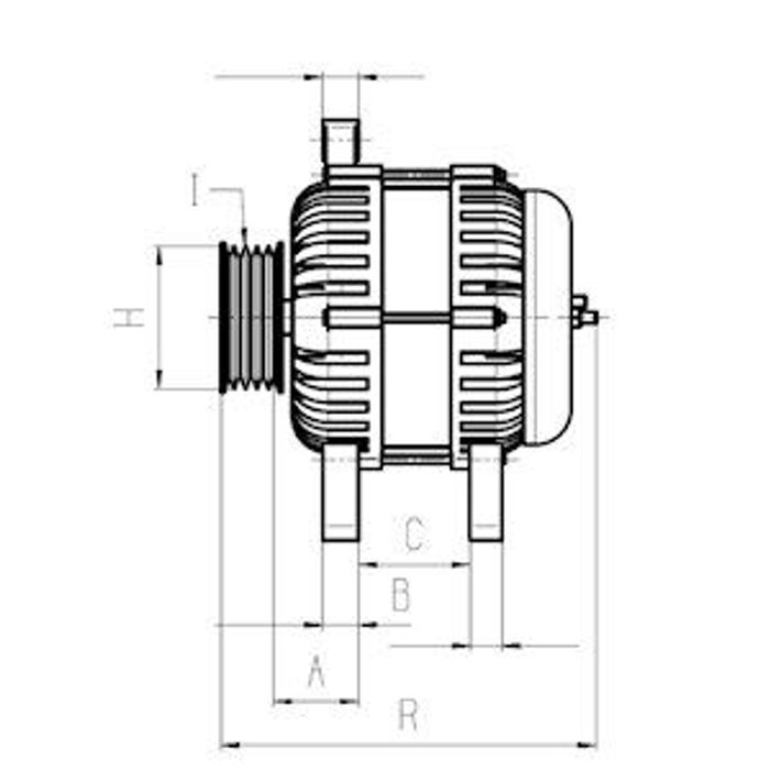 Alternator (14V, 180A, (en) new with a deposit) passt zu: BMW 5 (E60), 5 (E61...