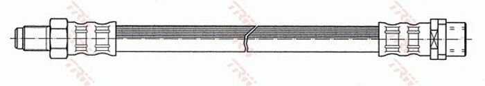 Bremsleitung elastisch vorne L/R (länge 413mm, M10x1/M10x1) passt zu: MERCEDE...