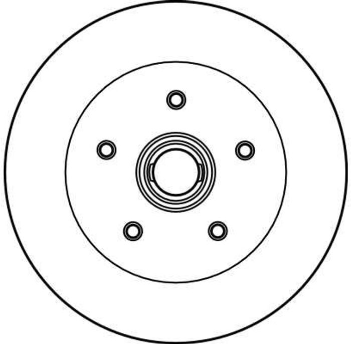 Bremsscheibe vorne L/R passt zu: VW TRANSPORTER T3 1.6D-2.1 01.81-07.92