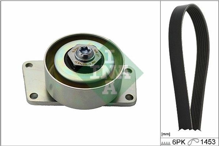 Satz der Rippenriemen (mit Rollen) passt zu: CITROEN BERLINGO, XSARA, XSARA P...