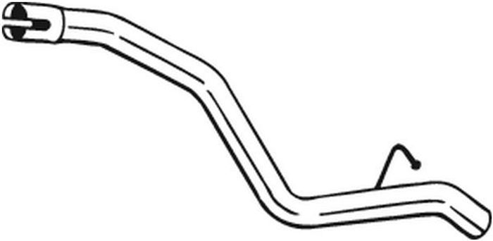 Auspuffrohr hinten (länge:850mm) passt zu: FORD FOCUS II 1.6D/1.8D 07.04-09.12