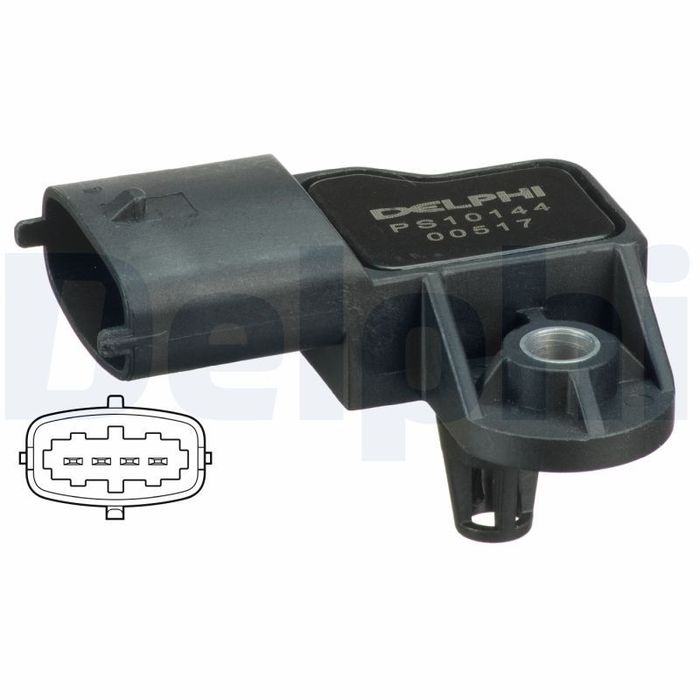 Drucksensor im Ansaugkrümmer (4 pin) passt zu: IVECO DAILY III, DAILY IV, DAI...
