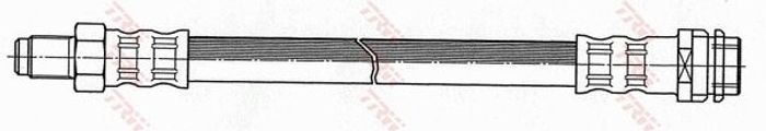 Bremsleitung elastisch hinten L/R (länge 258mm, M10x1/M10x1) passt zu: MERCED...