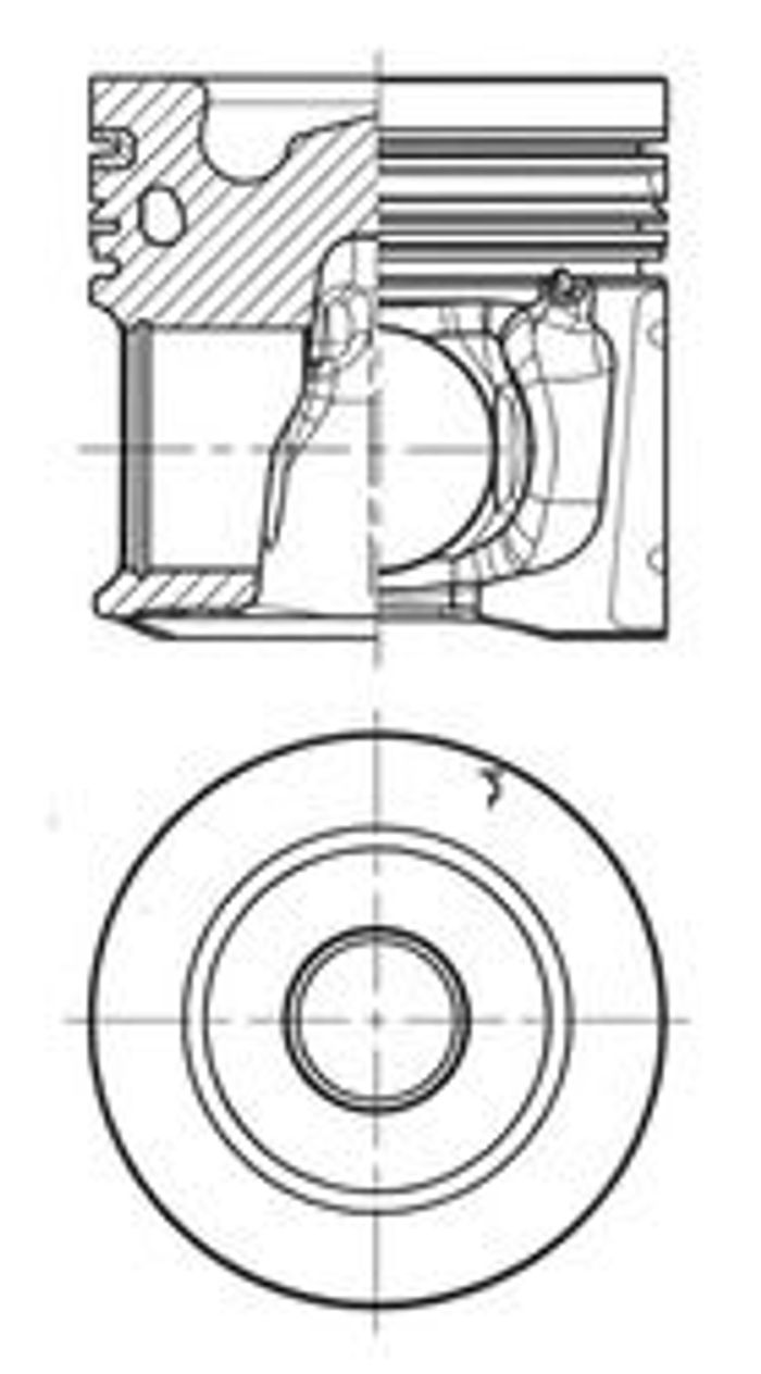 Kolben (durchmesser 110mm, STD) TCD 7.8 L6 passt zu: BRAEUTIGAM 200-40; DEUTZ...