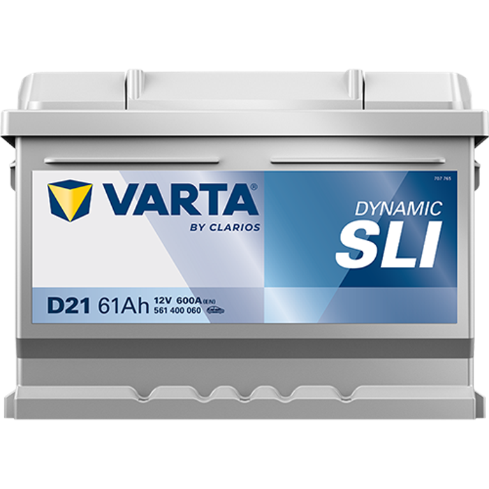 Batterie VARTA 12V 61Ah/600A (EN) Dynamic SLI (P+ standardpol) 242x175x175 B1...