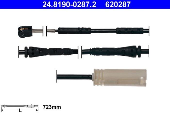 Bremsbelagverschleißsensor vorne passt zu: BMW 1 (E81), 1 (E82), 1 (E87), 1 (...