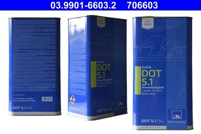 Bremsflüssigkeit DOT5.1 (5L) [trocken: 265°C, nass: 180°C, viskosität mm2/s:...