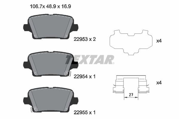 Bremsbelagsatz hinten , passt zu: OPEL INSIGNIA B, INSIGNIA B COUNTRY, INSIGN...