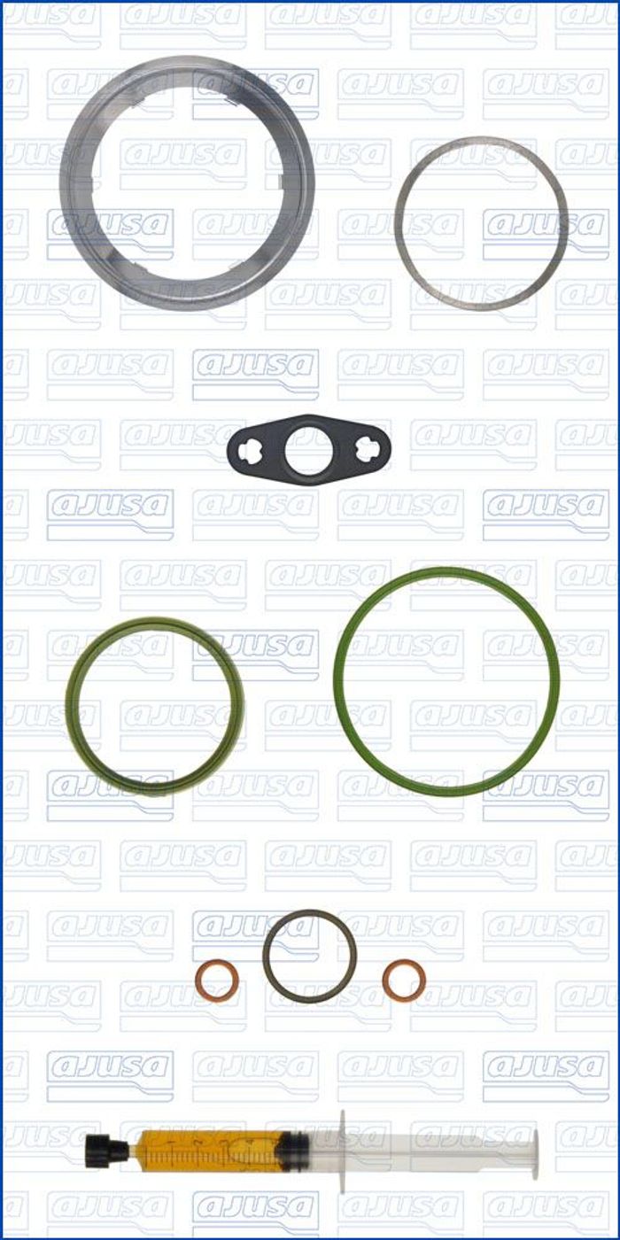 Montageset der Turbokompressors (mit Dichtungen) passt zu: BMW 1 (F20), 1 (F2...