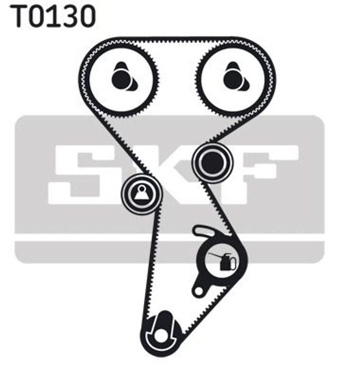 Ventilsteuerung Satz (Riemen + Rolle) passt zu: FIAT BRAVA, BRAVO I, DOBLO, M...