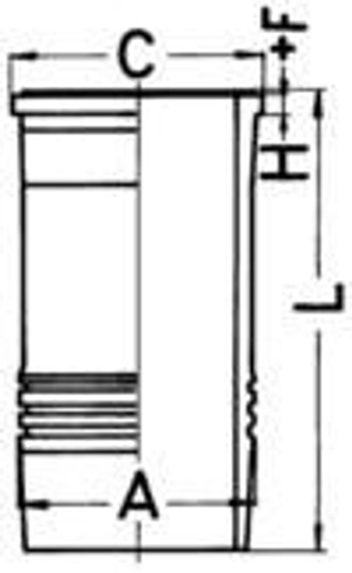 Zylinderbuchse (innendurchmesser: 144mm, länge: 288mm, flanschendurchmesser:...