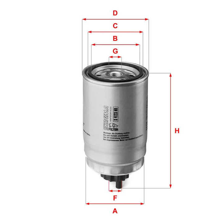 Kraftstofffilter passt zu: HYUNDAI IX20, TUCSON; KIA CEED, SPORTAGE IV, VENGA...