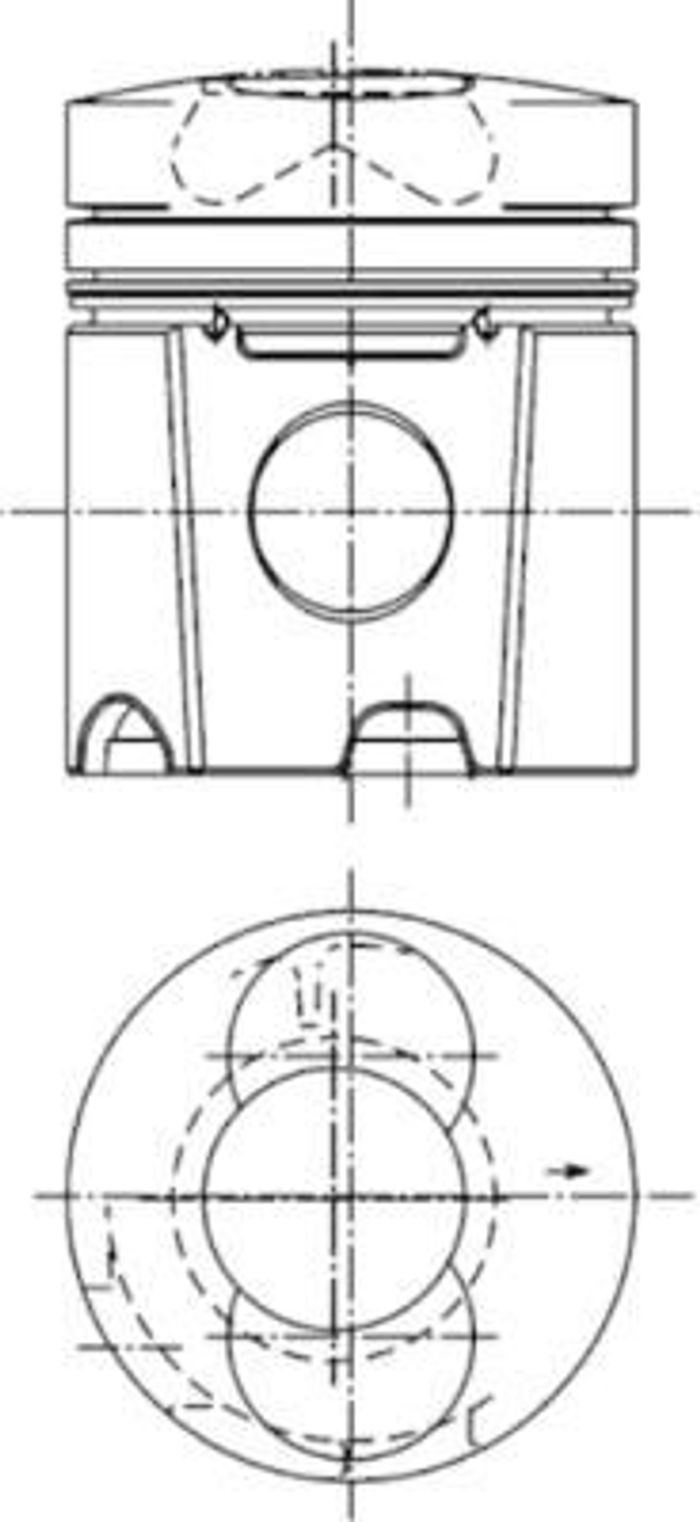 Kolben (durchmesser 100mm, STD) passt zu: FENDT 2 D FARMER, 200 S FARMER, 200...
