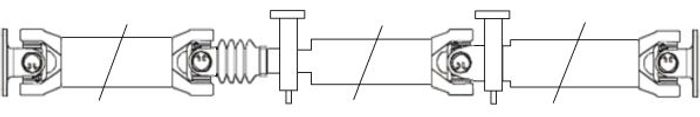 Antriebswelle (2240 mm) passt zu: MERCEDES VIANO (W639), VITO (W639), VITO /...