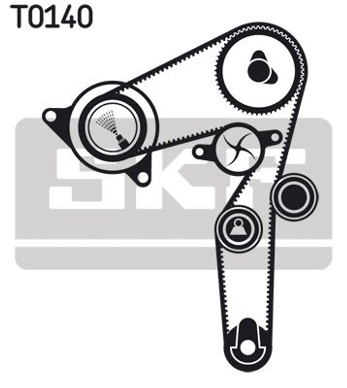 Ventilsteuerung Satz (Riemen + Rolle) passt zu: ALFA ROMEO GIULIETTA, MITO; F...