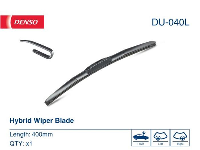 Wischerblatt Hybridwischer vorne mit Spoiler (1Stück) Hybrid 400mm passt zu:...
