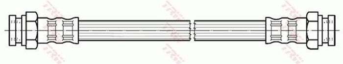Bremsleitung elastisch hinten L/R (länge 245mm, M10x1/M10x1) passt zu: FIAT B...
