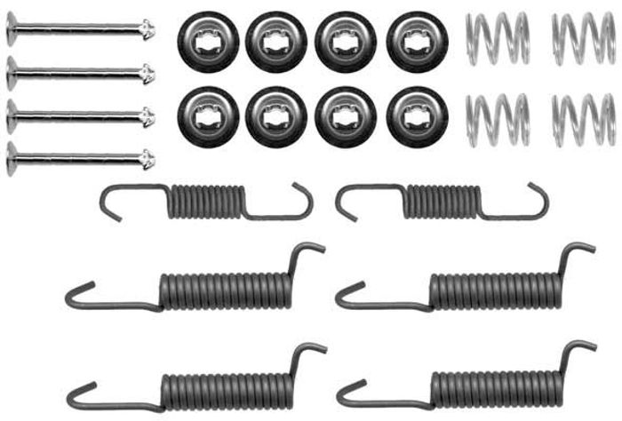 Montagesatz der Bremsbacken (AKEBONO) passt zu: MITSUBISHI L400, PAJERO CLASS...