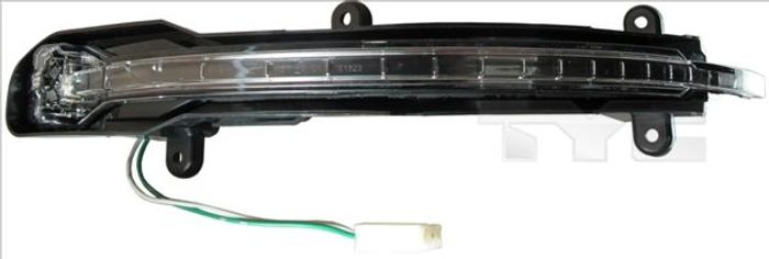 Die Lampen-Anzeige im Spiegel R (schwarz, LED) passt zu: AUDI Q5 8R, Q7 4L 03...