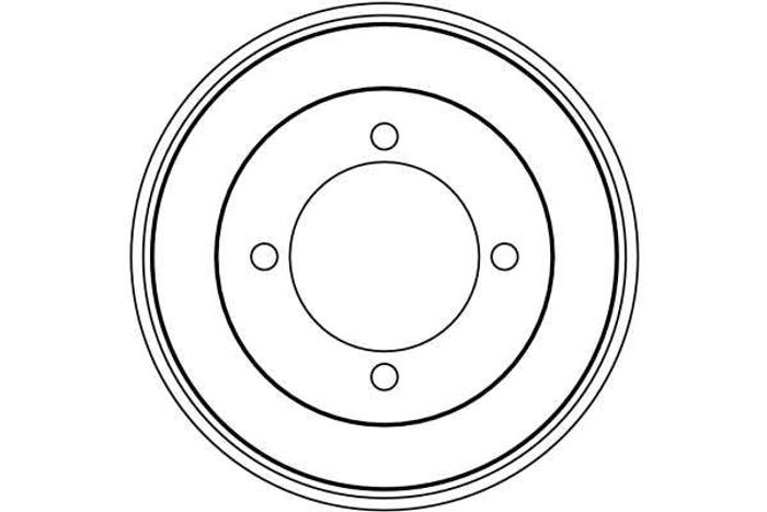 Bremstrommel hinten passt zu: MITSUBISHI CARISMA, SPACE STAR 1.3-1.9D 05.95-0...