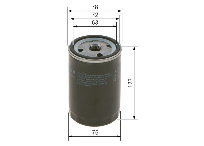 Ölfilter passt zu: AUDI COUPE B2; BMW 3 (E30), 5 (E12), 5 (E28), 5 (E34), Z1...
