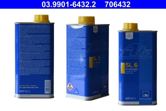 Bremsflüssigkeit DOT4 (1L) [trocken: 265°C, nass: 175°C, viskosität mm2/s: 70...