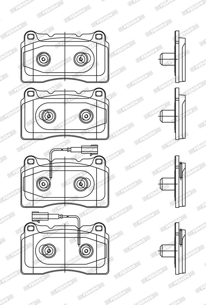 Bremsbelagsatz vorne , passt zu: ALFA ROMEO GIULIETTA 1.4-2.0D 04.10-12.20
