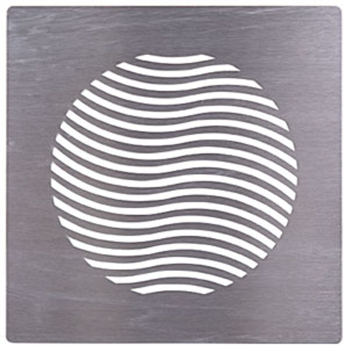 Pluggit Abluftblende Wave Edelstahl, quadratisch - EVBP3