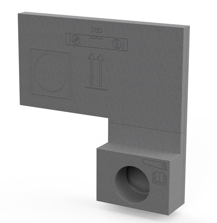 Pluggit iconVent  - Fassade Abschluss - ICVZ60FA