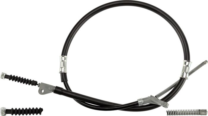 Handbremsseil hinten L (1276mm/1058mm, bremsen: Scheiben-) passt zu: TOYOTA P...