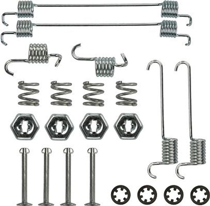 Montagesatz der Bremsbacken (BENDIX) passt zu: CITROEN AX, BX; PEUGEOT 106 I,...