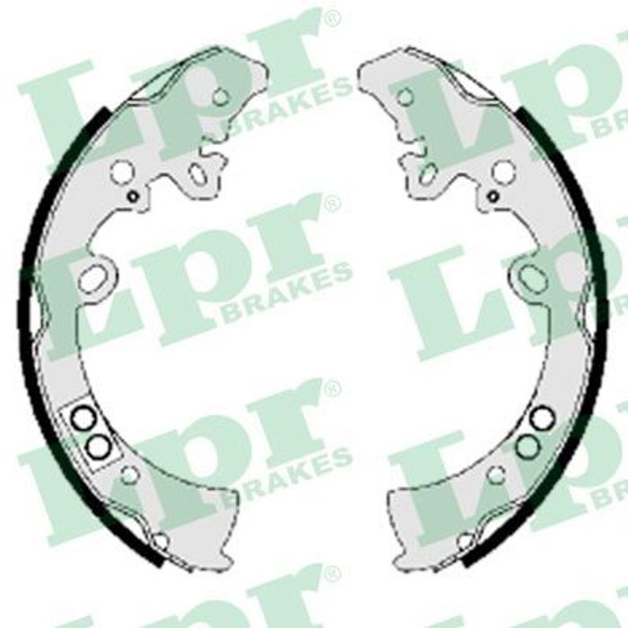 Bremsbacke passt zu: TOYOTA FORTUNER, HILUX VII, HILUX VIII 2.4D-4.0 06.04