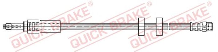 Bremsleitung elastisch vorne L/R (länge 375mm, M10x1/M10x1) passt zu: VOLVO X...