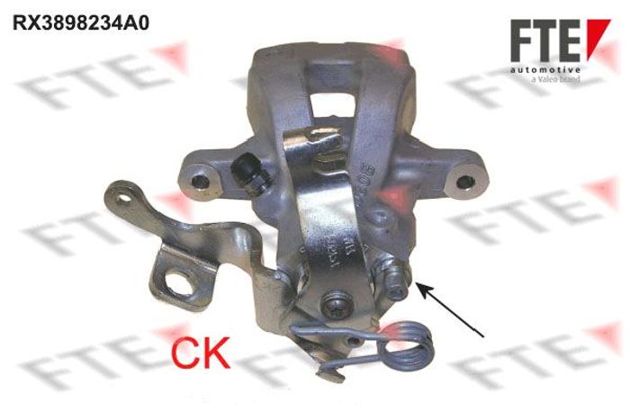 Scheibenbremsenklemme hinten R (runderneuert) passt zu: CITROEN C4 GRAND PICA...