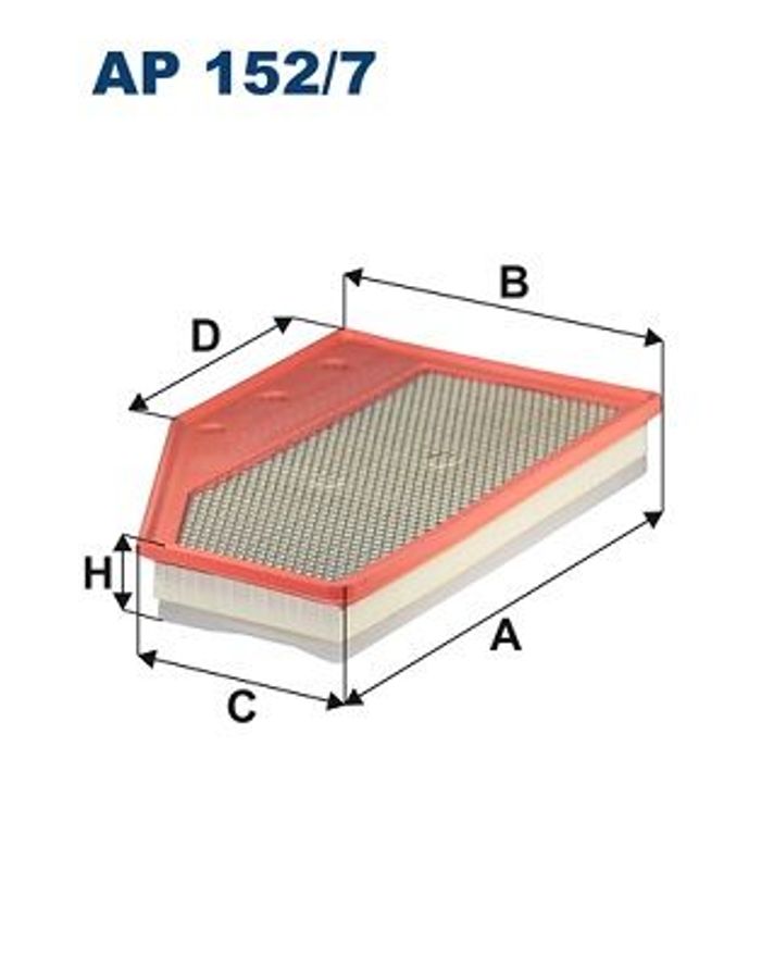 Luftfilter (Filterpatrone) passt zu: CADILLAC XT4; OPEL INSIGNIA B, INSIGNIA...