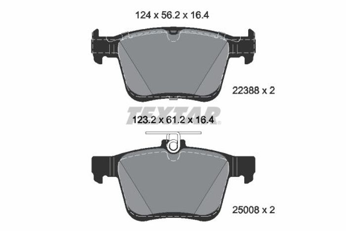 Bremsbelagsatz hinten , passt zu: VW T-ROC, TAOS 1.0-2.0D 07.17